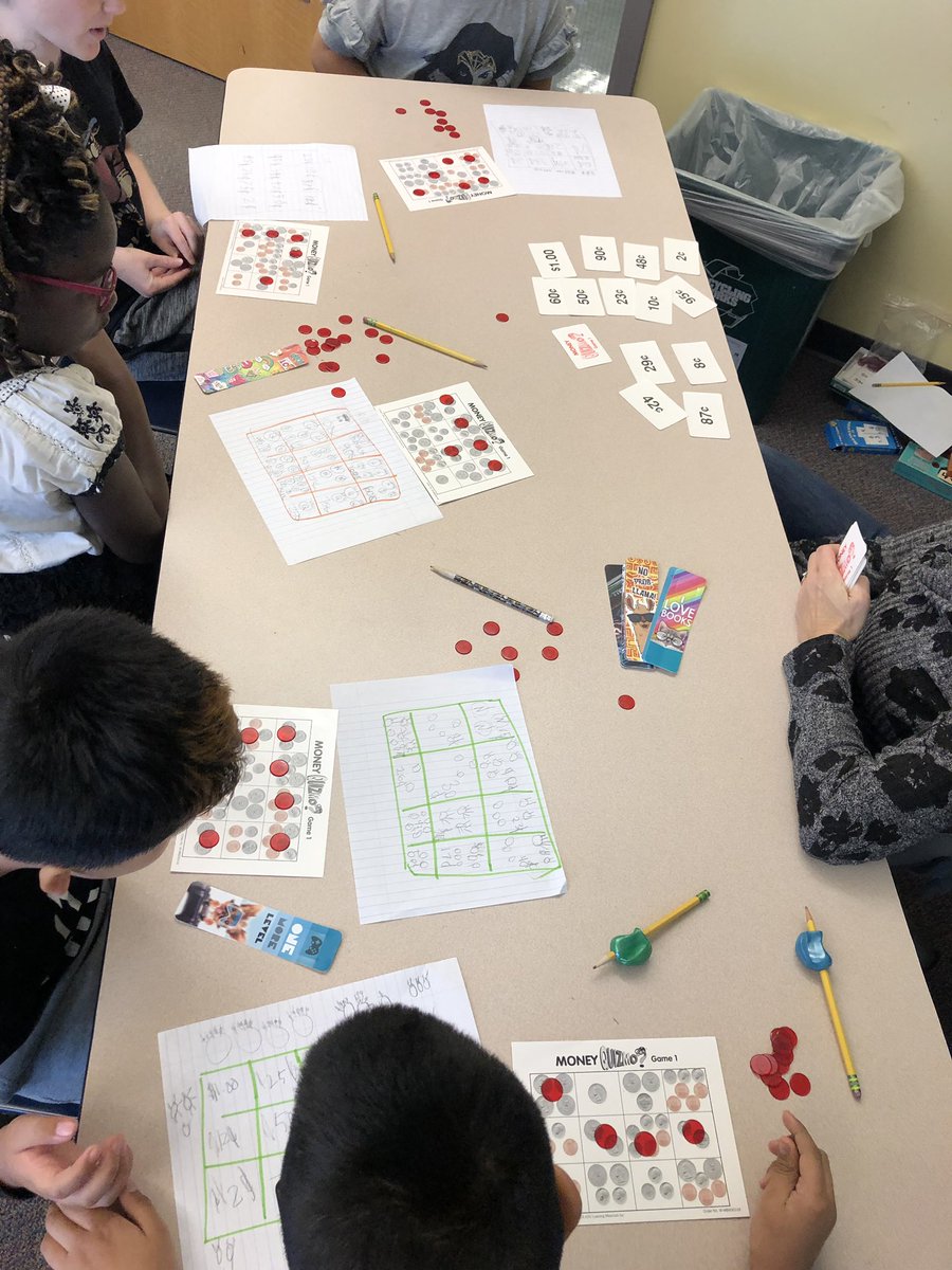 Half day fun.... Money Bingo review with Bookmarks for the winners! 💰 📚 👩🏼‍🏫 #NHSSD