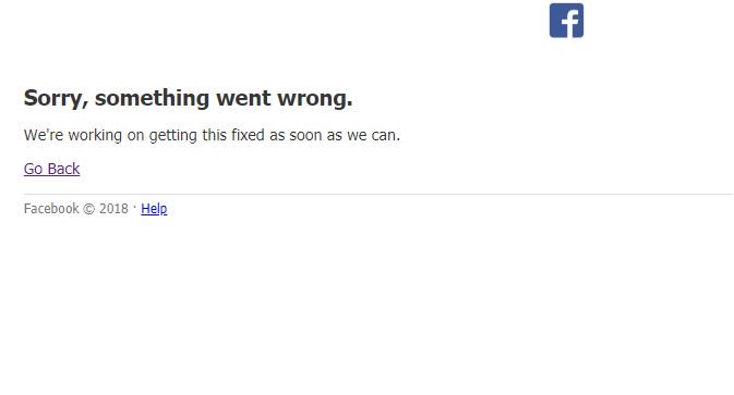 HamletHubRidge's tweet photo. Whaaat? #FacebookDown #sorrysomethingwentwrong https://t.co/Bg7ky3kyv6