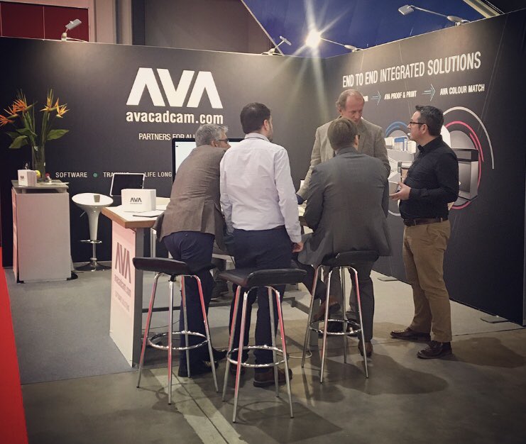 avacadcam's tweet photo. Day 1 is well underway for our team at @InPrintLive in Milan. See our end to end solutions at stand 1124! #inprint2018 #inprint #digitalprint #colour #softwaresolutions #avacadcam https://t.co/euRotNDNE2