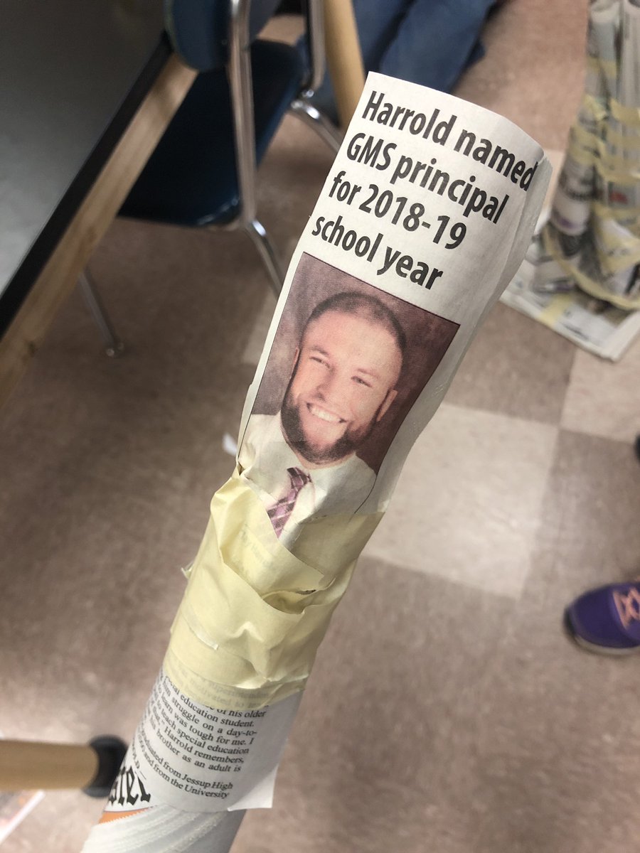 mrs_skillern's tweet photo. Hey @charrold48 a tower is being built in your honor down here in room 53! @TigersGms #ScienceDay2018 #WeAreGrinnell #GrinnellMS #Sis6Sci https://t.co/ygOn7R1Ca2