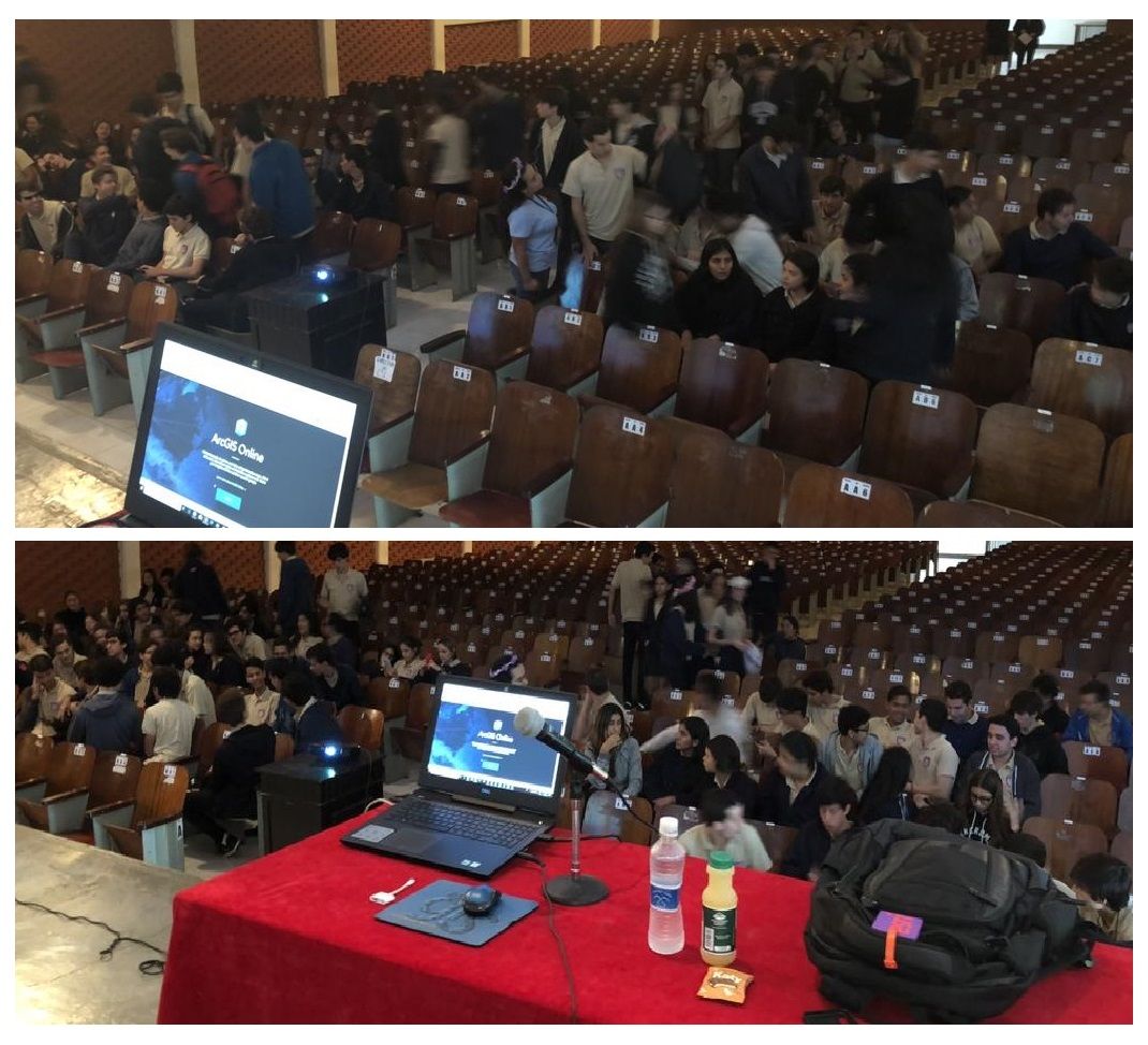 Esri_Venezuela's tweet photo. Celebración del GIS Day 2018 llevada a cabo en el colegio San Ignacio de Loyola en Caracas. #GISDay #GISDay2018 #GIS #Esri https://t.co/B22VVtrGFa