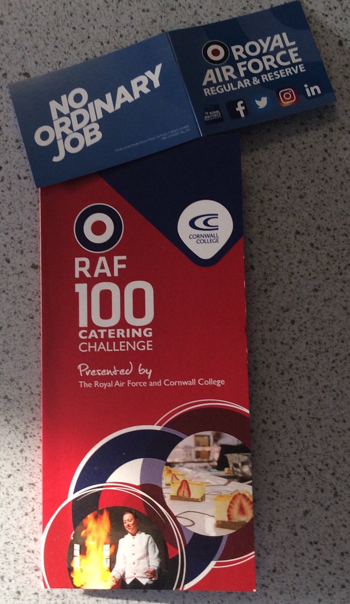 AFCORedruth's tweet photo. RAF 100 Catering Competition @StIvesSch @BrannelSchool @camborne https://t.co/siO0PaQnNt