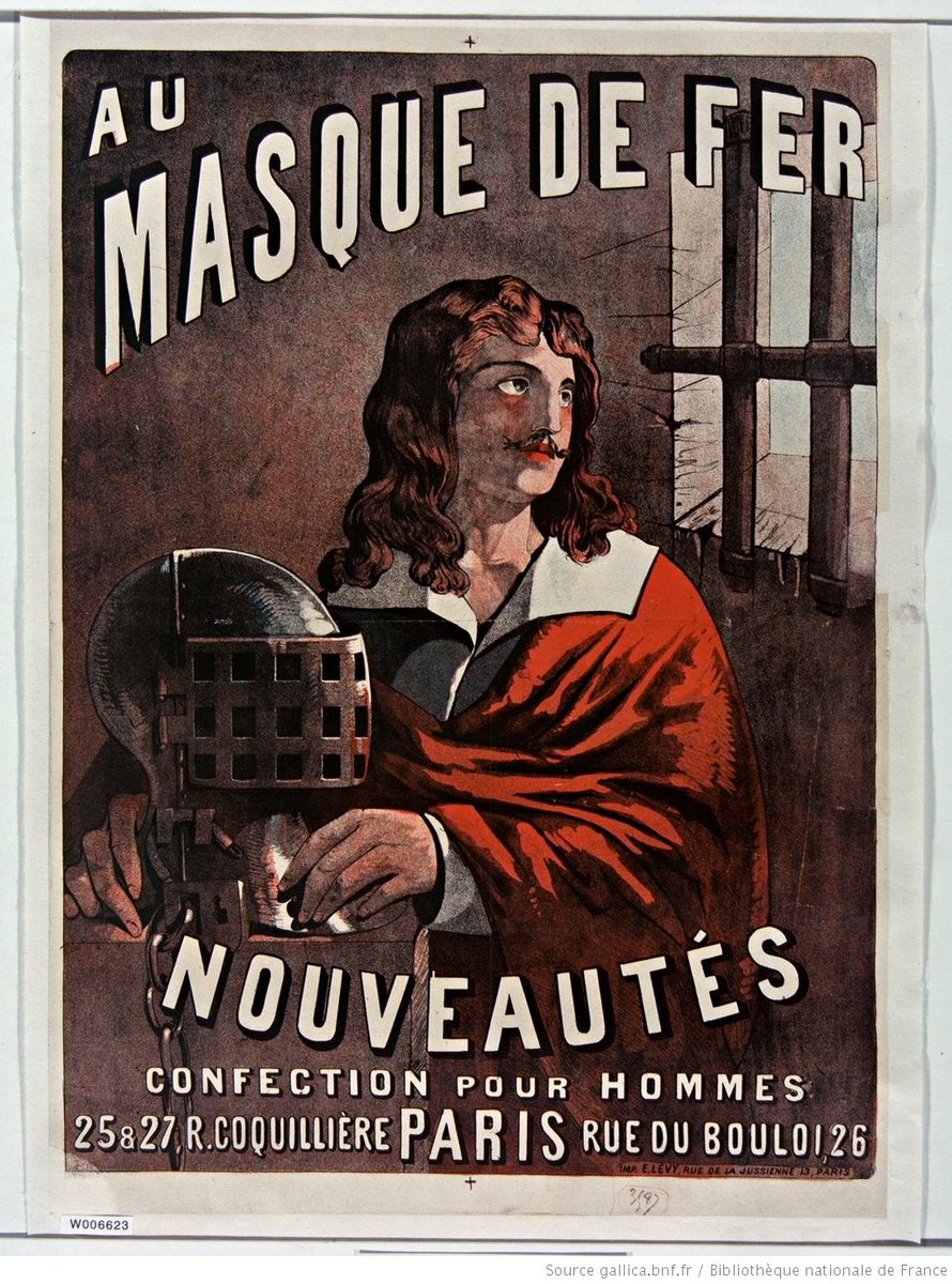 DylSebEva's tweet photo. âThe Man in the Iron Maskâs true identity has never been established, making this ripe territory for historical investigation â and conspiracy theories. Voltaire claimed he was the older, illegitimate brother of Louis XIVâ <https://t.co/encW9r9QQY>. #PhDFrench #Twitterstorians https://t.co/xJki1PdHW4