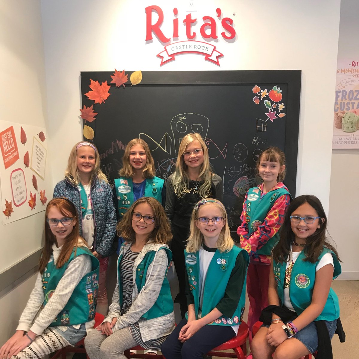 RitasItalianIc4's tweet photo. We recently hosted Girl Scout Troop 416 for their Business Owner Badge. It was great to meet some of our future business leaders! #girlscouts #earningbadges #ritasitalianic4 #ritas @girlscouts https://t.co/QpaJRaNpOh https://t.co/967MlY9bvV