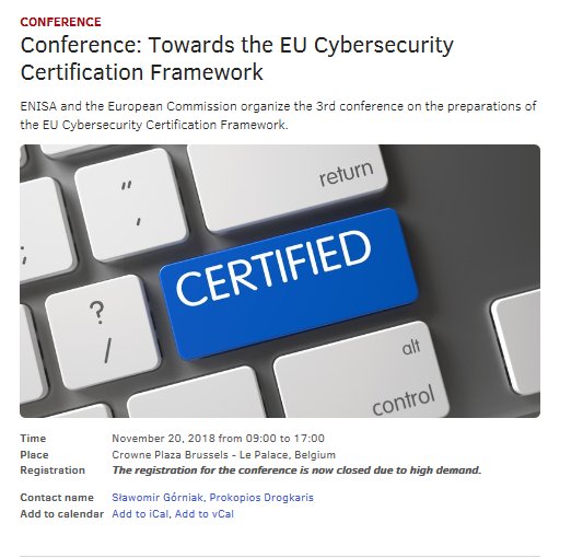 Decideh2020's tweet photo. #Today our colleague @leiretecnalia is participating in the panel on Cloud Security Certification at the conference organized by @enisa_eu the European Commission on Security Certification. #THINKDIGITAL2018 #researchimpactEU https://t.co/rzANpd0gVo