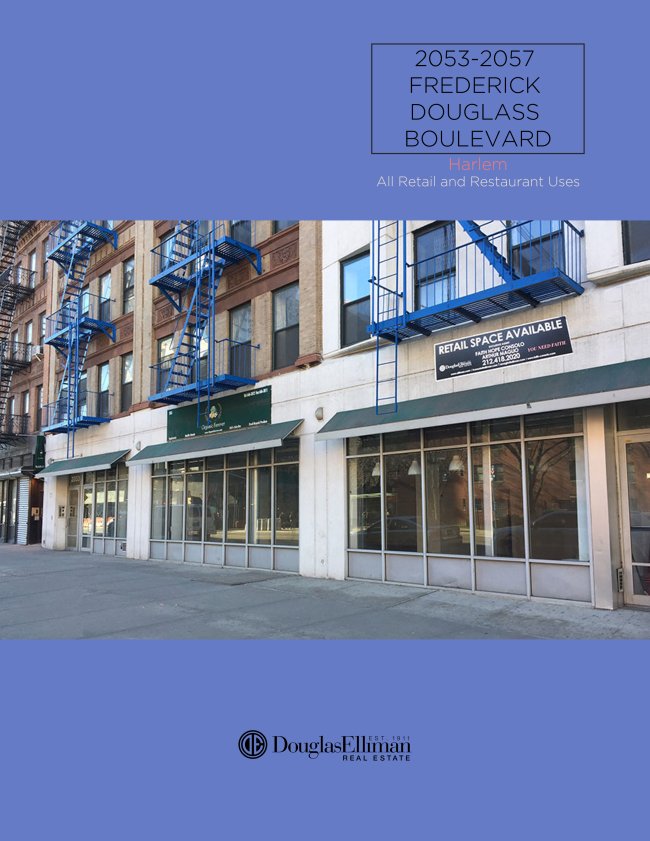 Frederick Douglass Blvd Retail - Where Harlem meets Morningside Heights and the Upper Wes... conta.cc/2QWu27c