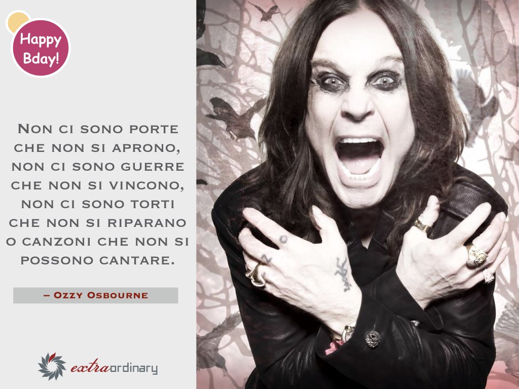 #ExtraordinaryBirthday #OzzyOsbourne