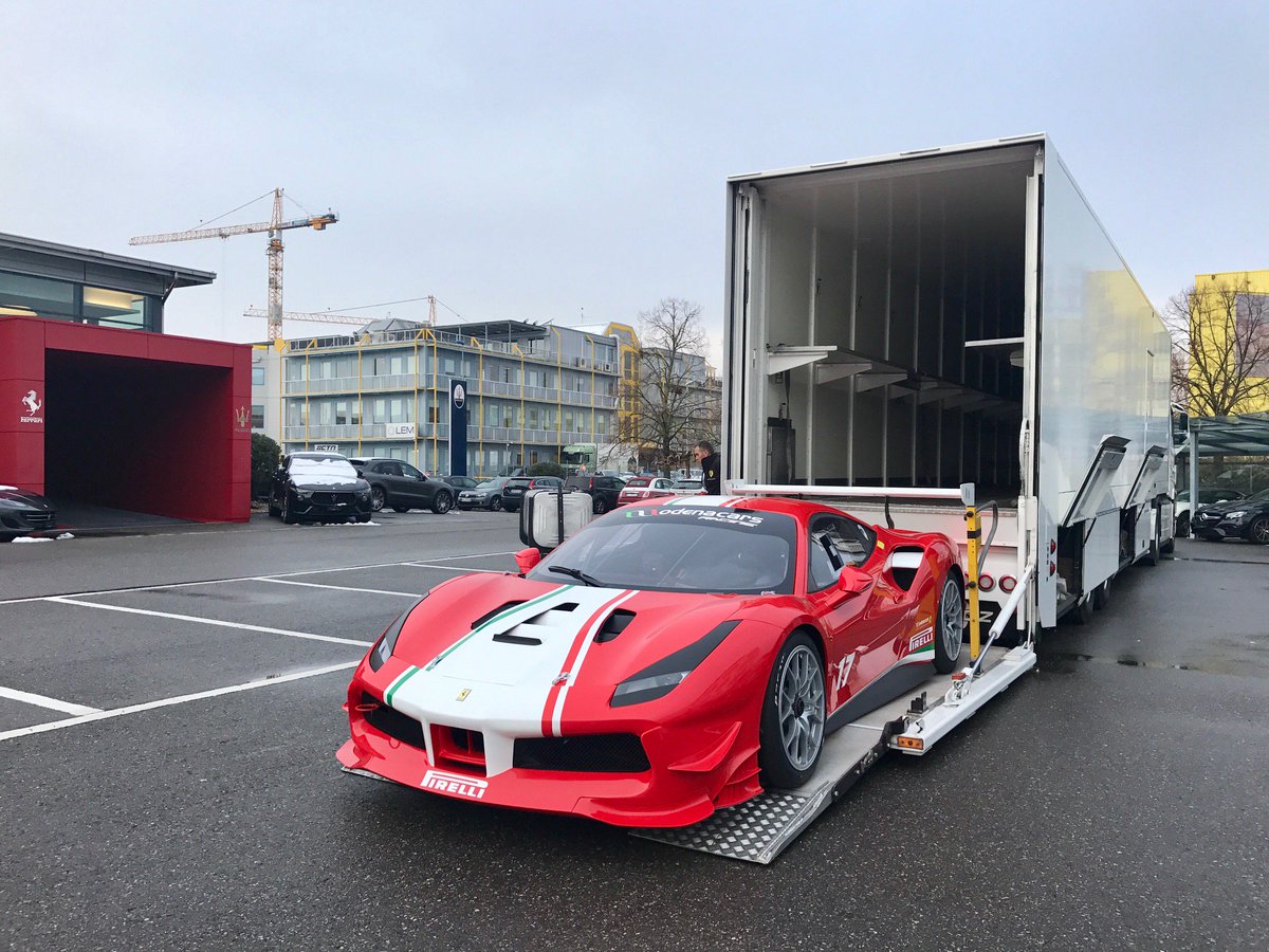 Let's go to #Barcelona for our last track event of the year ! #racing #modenacars #geneva #ferrari #488challenge #ferrari488