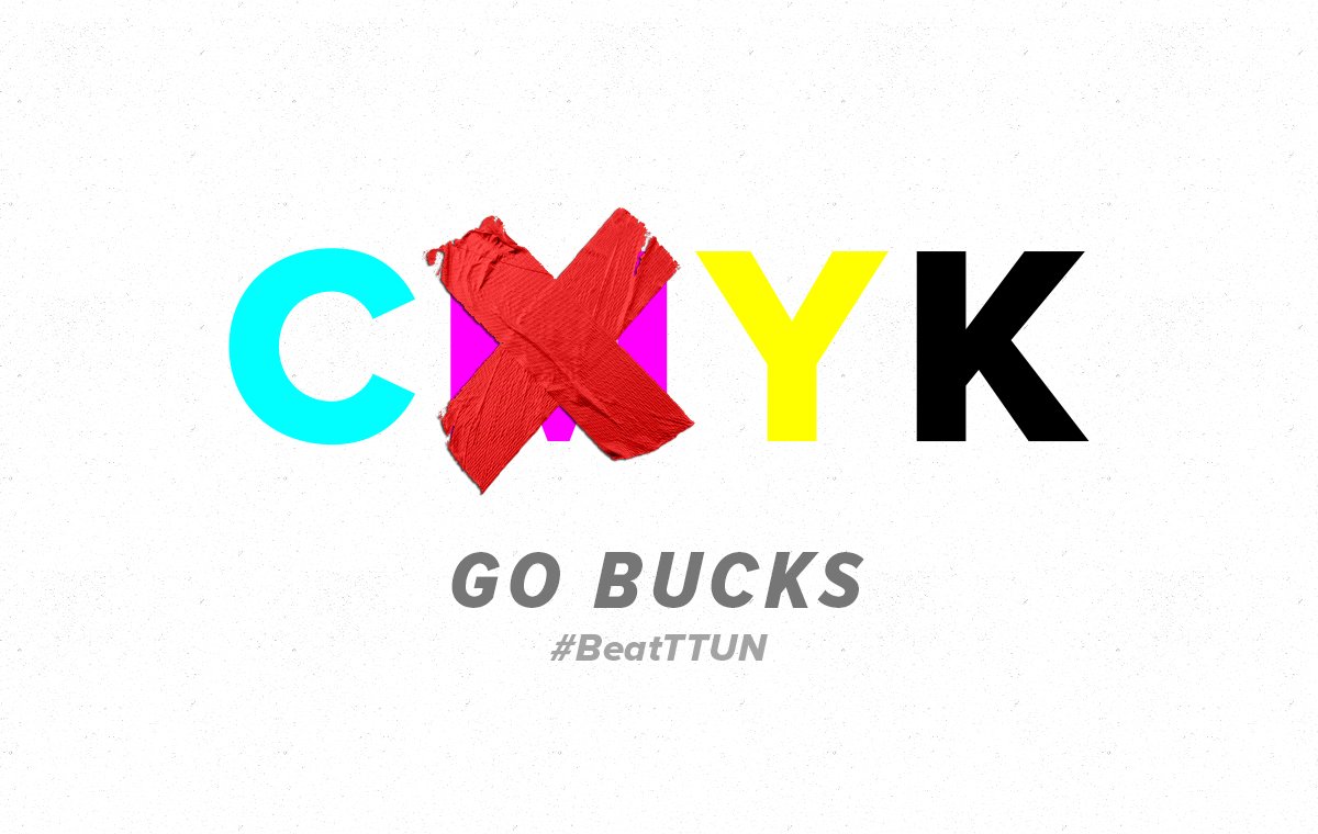 OSUniPrint's tweet photo. The historic ❌atch up. No “❌” is safe. Go Bucks! 🏈 @OhioStateFB #GoBucks #BeatTTUN #UniPrint #CMYK #RivalryWeek https://t.co/VgxOKa4bZL