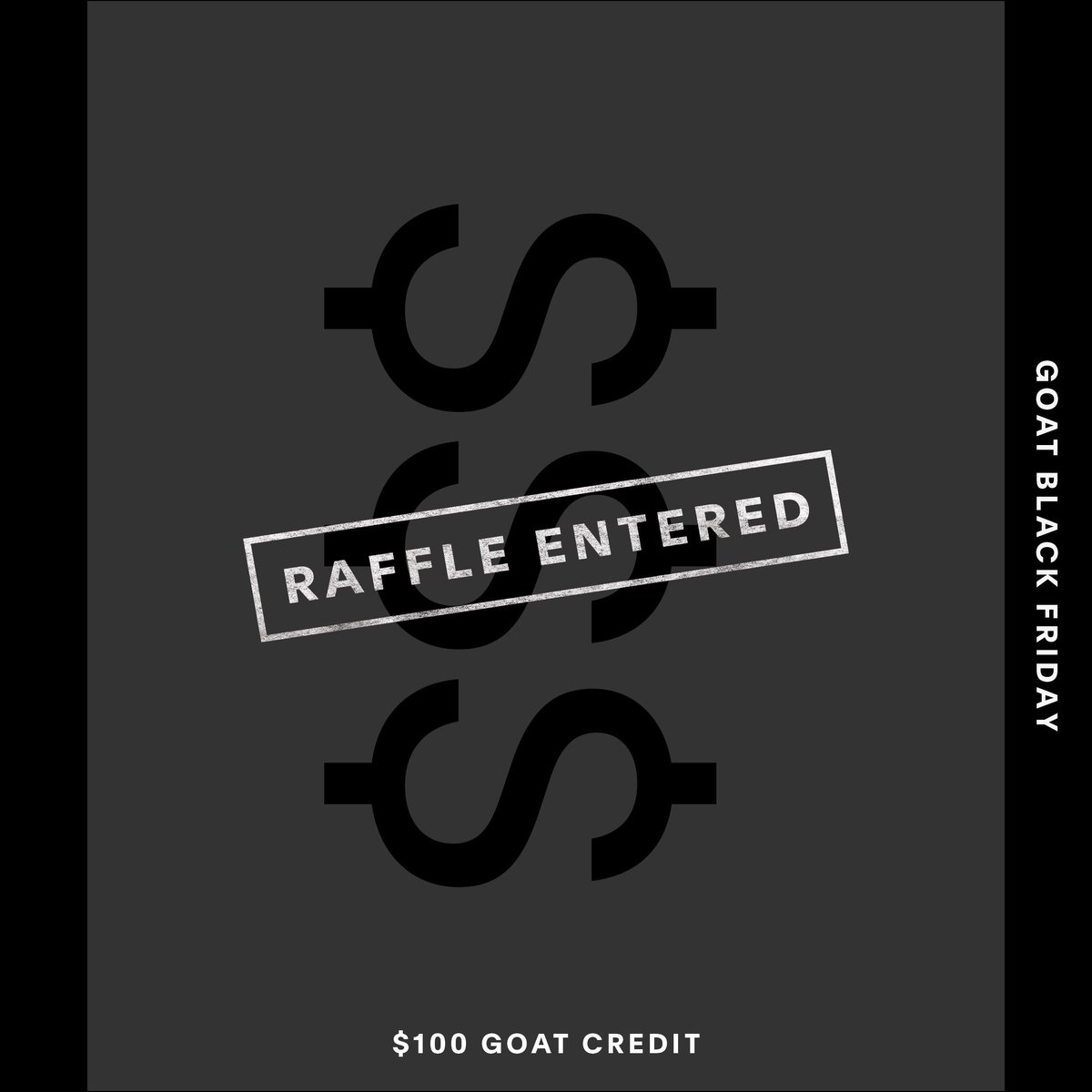 Enter the #GOATBlackFriday Raffle for your chance to win the most coveted sneakers and other prizes. <a href="/goatapp/">GOAT</a> goat.app.link/o7R6P3o9ZR