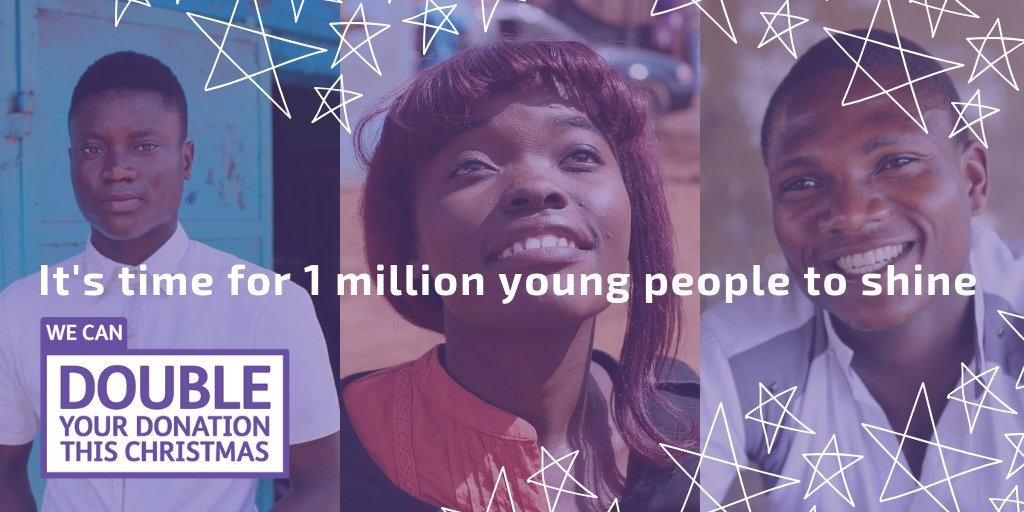 This Christmas every donation to <a href="/YCareInt/">Y Care International</a> can be DOUBLED. 

In 2017-18 we helped 59,000 people. Join us on our journey to help 1 million young people change their lives through decent work by 2030.

Double the donation. Double the impact: bit.ly/Twit2Ftt29e  #YCI1million
