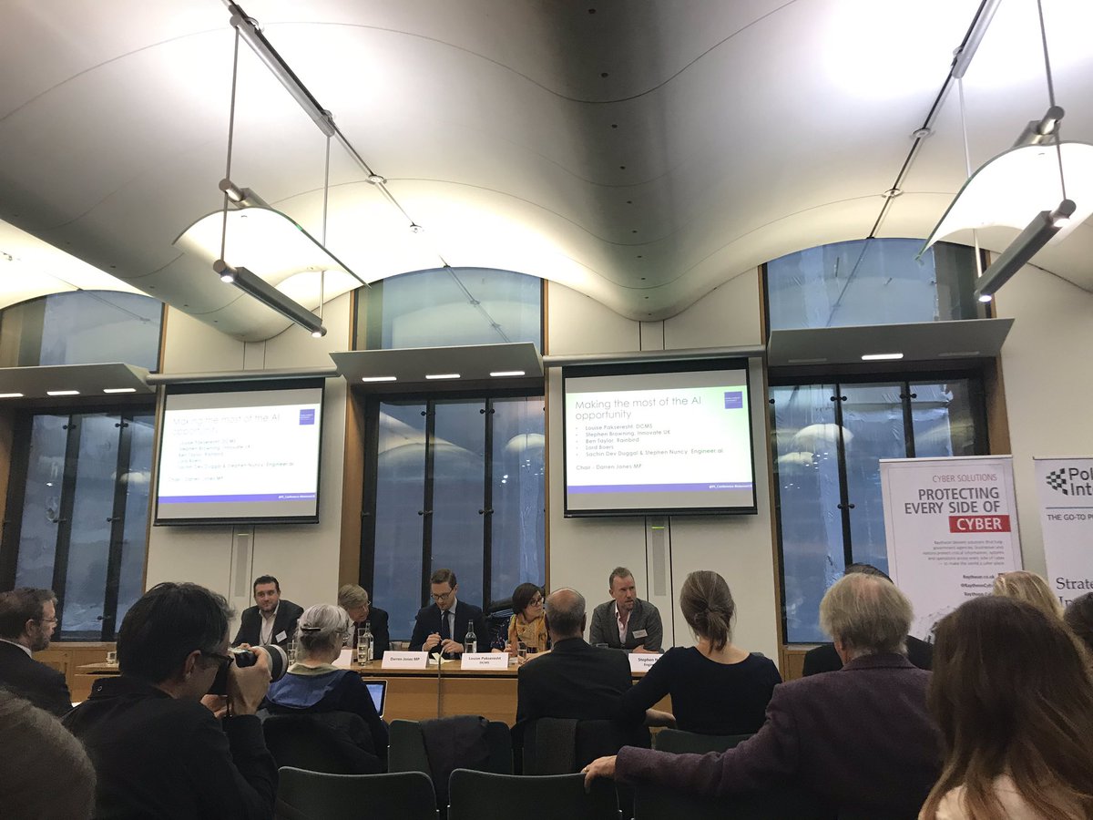 AIGlobalGov's tweet photo. Chair of the Global Network of Politicians- part of the Governance of our Commission- @darrenpjones  discussing how to make the most of #AI.  @JeremyWrightPPC earlier made it clear that issues around AI cross borders. 🌎 @APPG_AI @DCMS https://t.co/s9G5OdoFyP