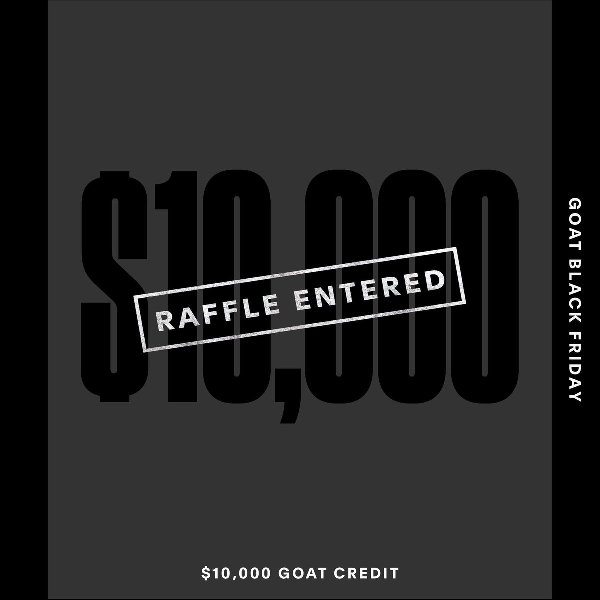 Enter the #GOATBlackFriday Raffle for your chance to win the most coveted sneakers and other prizes. <a href="/goatapp/">GOAT</a> goat.app.link/bCt7Aot9ZR