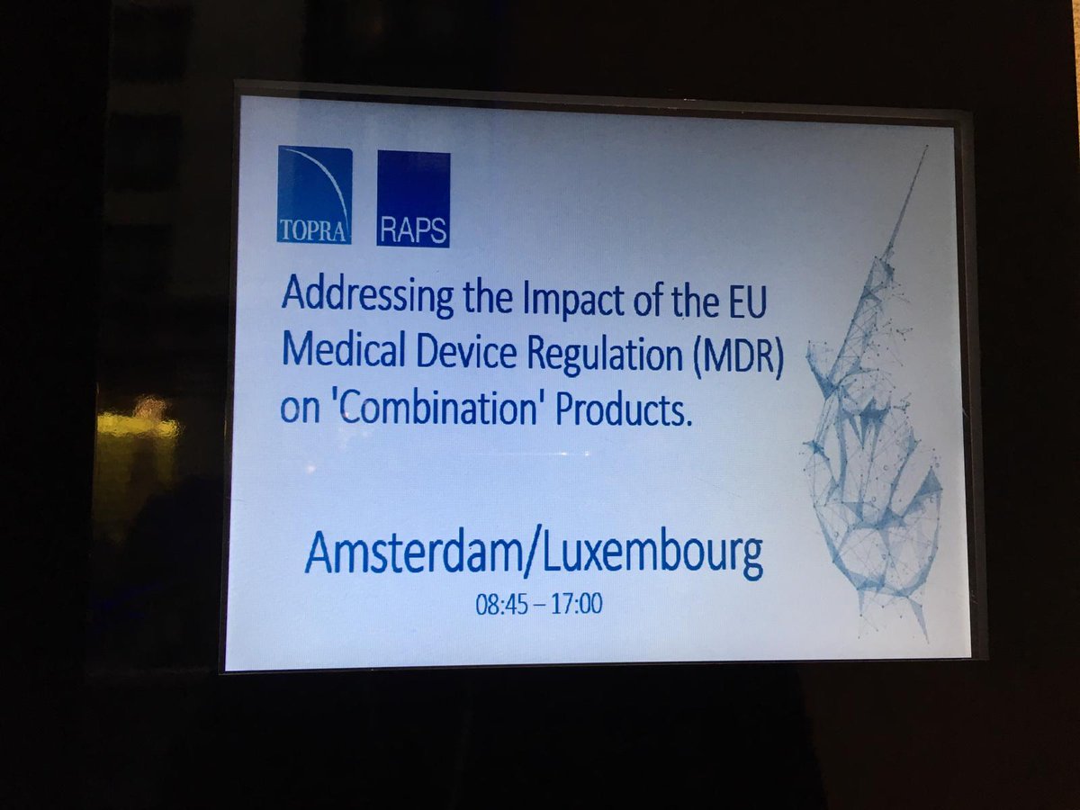 KinesysConsult's tweet photo. Interesting insights on the impact of the EU Medical Device Regulation on "combination" products with perspectives from Competent Authorities/Medicine Agencies, Notified Bodies and Industry Representatives today with @TOPRANEWS &amp; @RAPSorg! 

#EUMedDevCombinations https://t.co/VU44t0Eh39