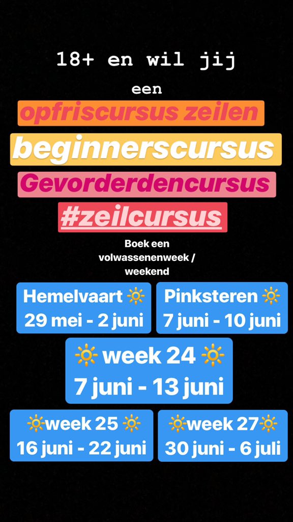 deKikkert's tweet photo. 18 jaar en ouder? Bekijk ons aanbod van #zeilcursussen voor #volwassenen op https://t.co/pTJGidblKN Erwachsene? Guck für unserem Angebot https://t.co/wJJlzp6JPF #segelkurs #sportbootführerschein #SBF #SBFbinnen https://t.co/Zi6GVFZZq5
