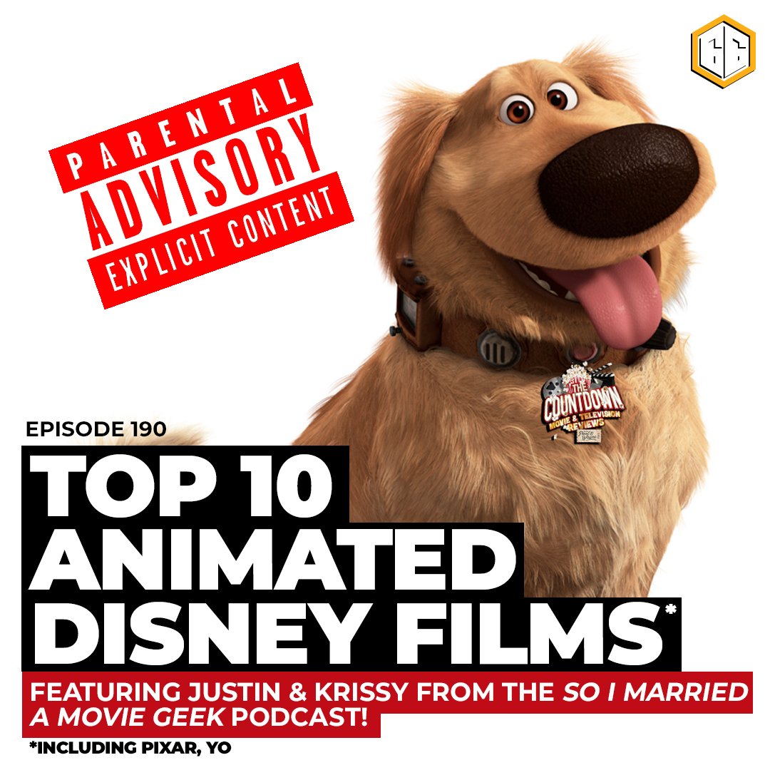thecountdownpc's tweet image. A distinctly #NSFW Ep 190 is live @ goo.gl/zdwpAQ as @MovieGeekCast go head to head against us over the #Top10 Animated (inc #Pixar) #Disney films. To say this one goes off the rails would be a massive understatement! #PodernFamily #UnderDogPods #LegionofIndyPods