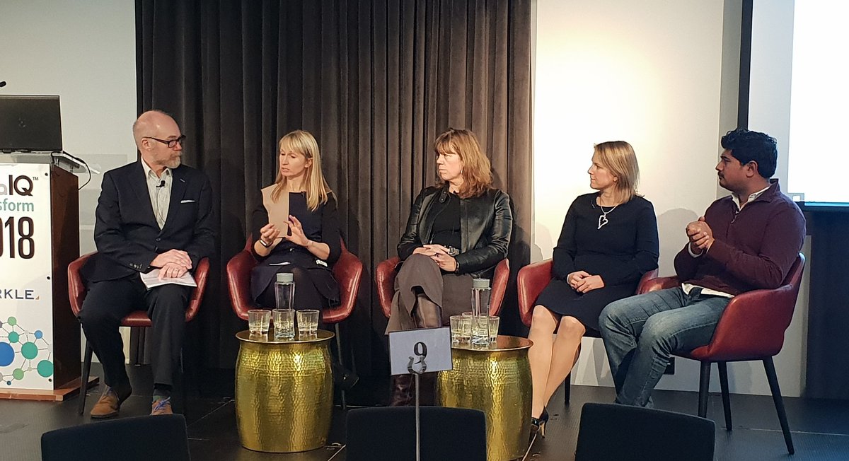 TheDataIQ's tweet photo. Anita Fernqvist, @I_am_LisaAllen, @robanalytics and @mrgrtwgnr join @DataGuv to discuss the findings from the day. #IQTransform2018 @MerkleEMEA @SkyUK @OrdnanceSurvey @ZurichInsUK https://t.co/CYQEh6iulp
