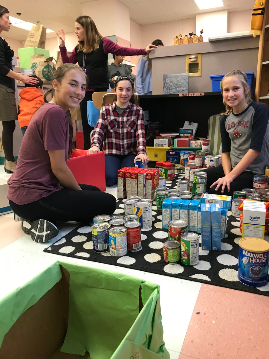 patsyg53's tweet photo. Student Council at CCMS sorting 1,000 items collected for a Thanksgiving food drive, all going to the Johnnycake Center Amazing job! #SKMATTERS https://t.co/H1AY8jUek2