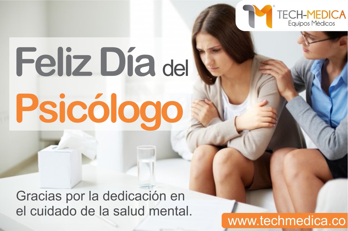 techmedicaequi1's tweet photo. ¡Feliz día a todos los Psicólogo! les desea la familia TECH-MEDICA Equipos Médicos. https://t.co/7CXhAfudV4