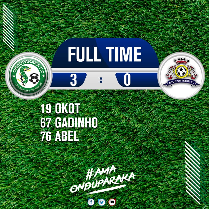 OnduparakaFC1's tweet photo. And there it is!
What a Way to Bounce Bbbyyaaacckk 😍😍

Onto the Next One!

Apologies @NdejjeUniveFC, we weren't in our moods 😂

#AmaOnduparaka
#ONDUNDU
#StarTimesUPL https://t.co/d8mgblc2Dp