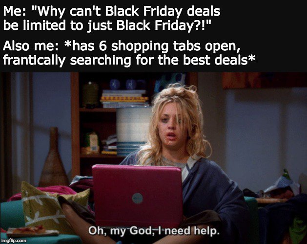 mmckenziec's tweet photo. I made a thing - is this how the kids express things these days? #BlackFriday https://t.co/0LpEj2y7Ci