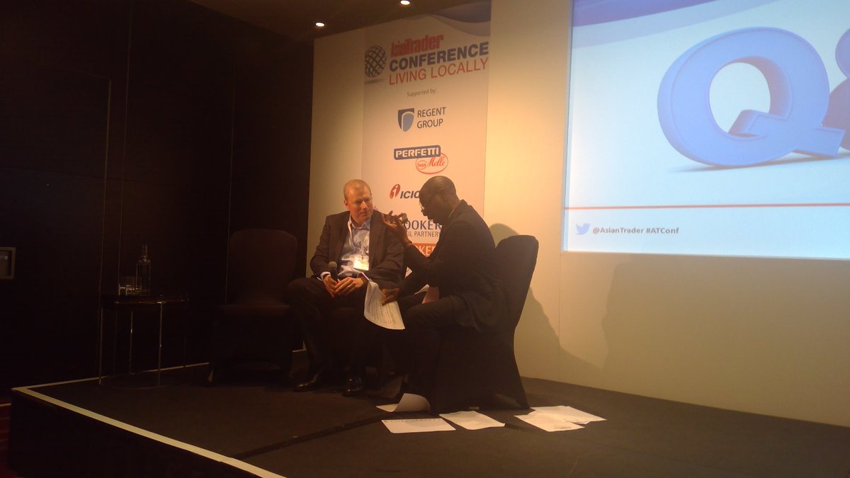 AsianTrader's tweet photo. what independents need to do is give people a reason to visit - @k_worldpanel to @CliveMyrieBBC #ATCONF, #LivingLocally https://t.co/wajuwRQFLp