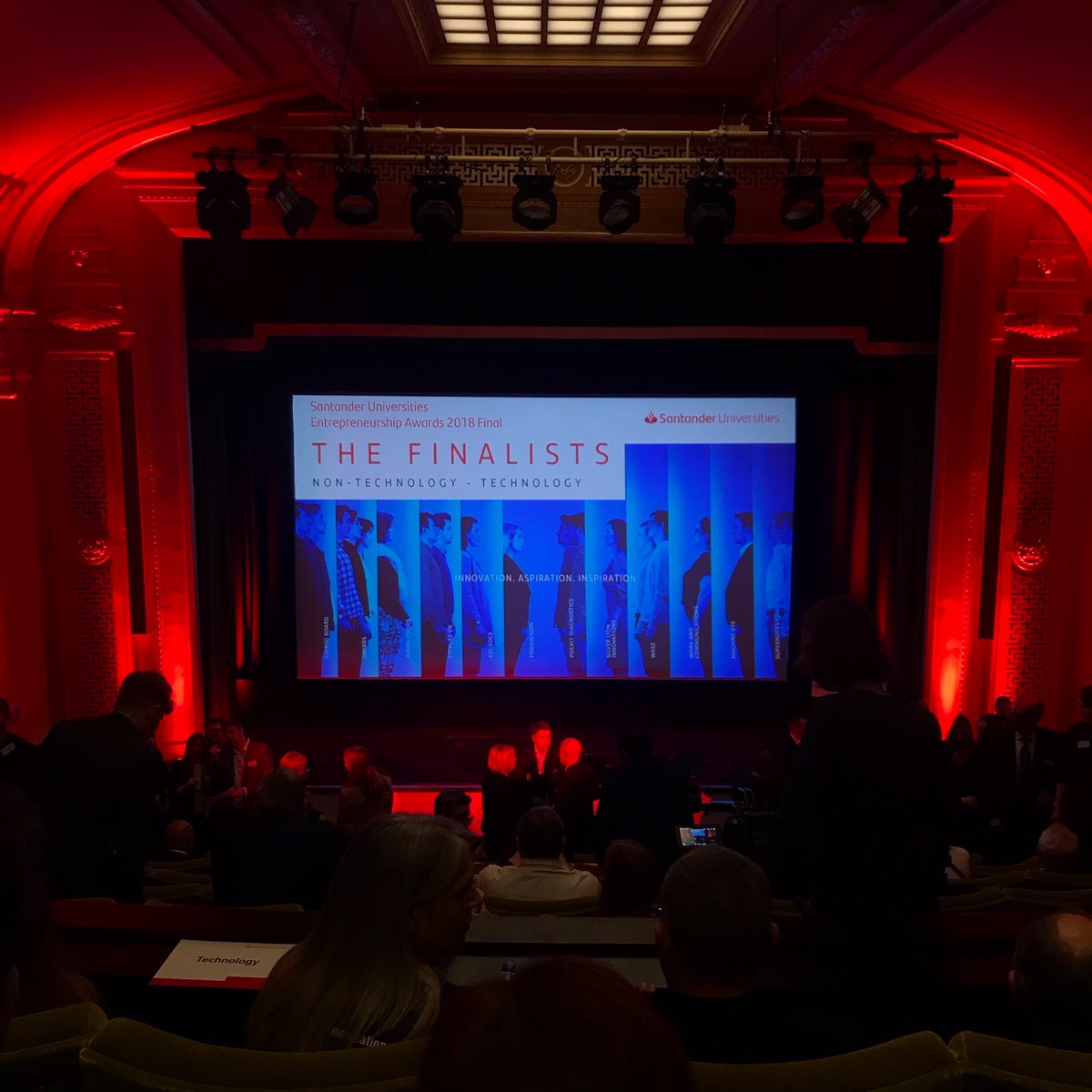 Catch us pitching today at the @santanderuk #SantanderEA18 awards, updates to follow