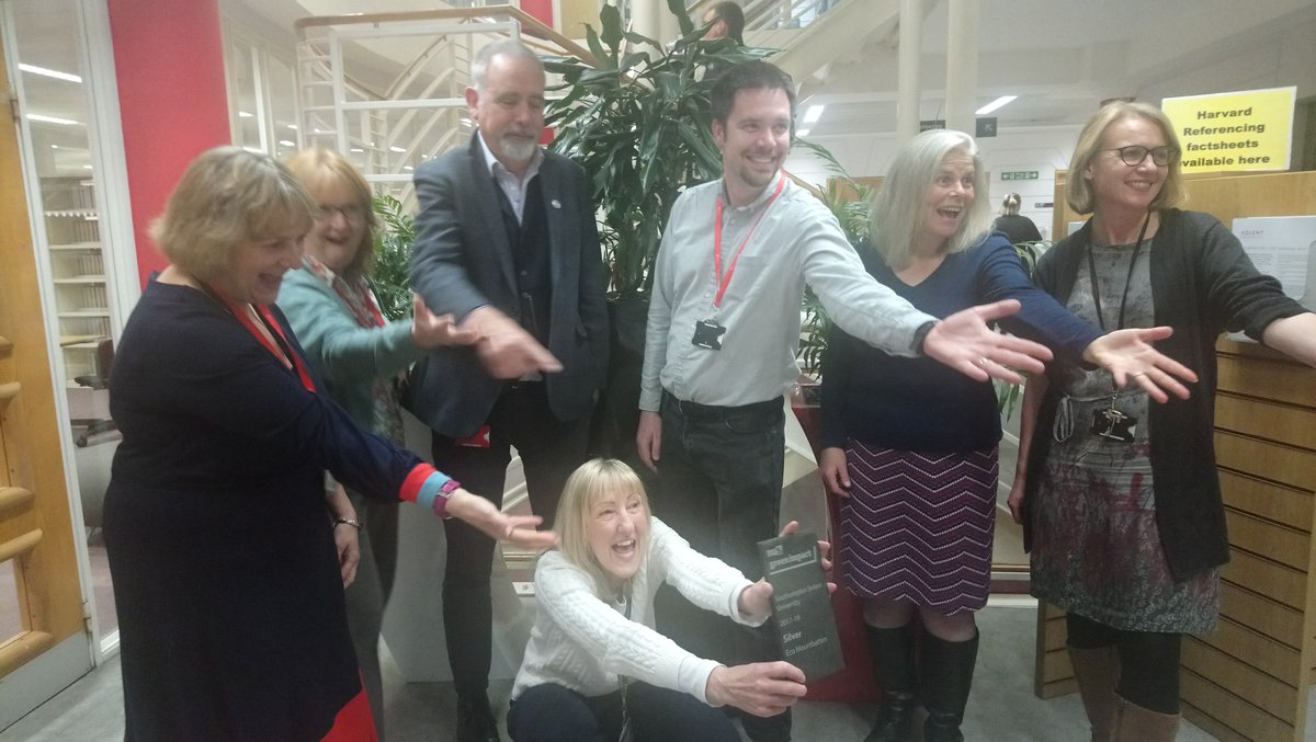 SolentLibrary's tweet photo. Many congratulations to the Eco Mountbatten Team for leading us to Silver in this year’s Green Impact Awards. #solentlibrary #WeAreSolent https://t.co/QpNl6d4zyJ