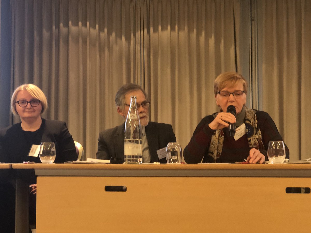 EMINnetwork's tweet photo. @GabiZimmerMEP at the EMIN closing seminar: ‘The idea of introducing a #MinimumIncome in Europe is gaining ground! It is possible, we have the Treaty base. What we need is political will and a majority at national and European level!’ @EU_Social @EAPNEurope @etuc_ces #eminbus https://t.co/4RN4ZC3T2K