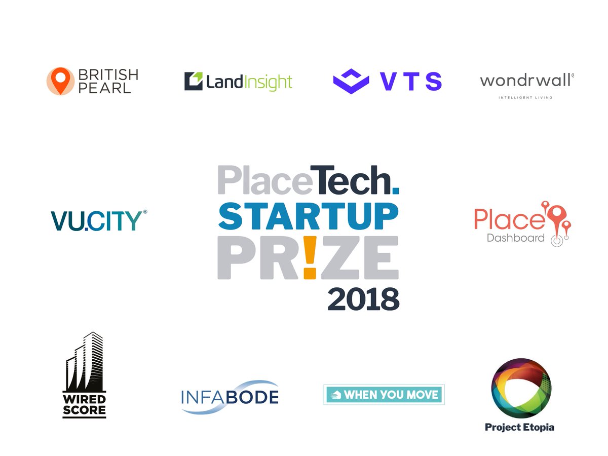 Best of luck to the PlaceTech Startup Prize finalists! 

<a href="/BritishPearl/">BritishPearl</a> 
<a href="/Infabode/">Infabode</a> 
<a href="/GetLandInsight/">LandInsight</a> 
PlaceDashboard
<a href="/ProjectEtopia/">Project Etopia</a> 
<a href="/viewthespace/">View the Space (VTS)</a> 
<a href="/VUCITY_/">VU.CITY</a> 
<a href="/whenyoumove/">When You Move</a> 
<a href="/WiredScore/">WiredScore</a> 
<a href="/Wondrwall/">Wondrwall</a> 

We'll be announcing the winner at tonight's Big Night Out
#PlaceTechPrize
