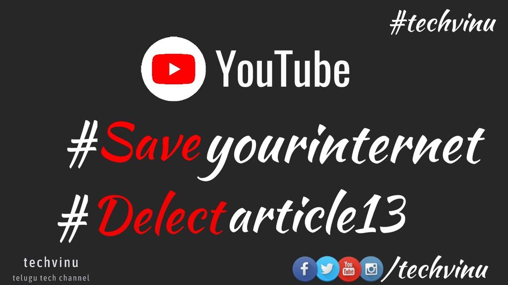 #saveyourinternet #delectart13 #techvinu