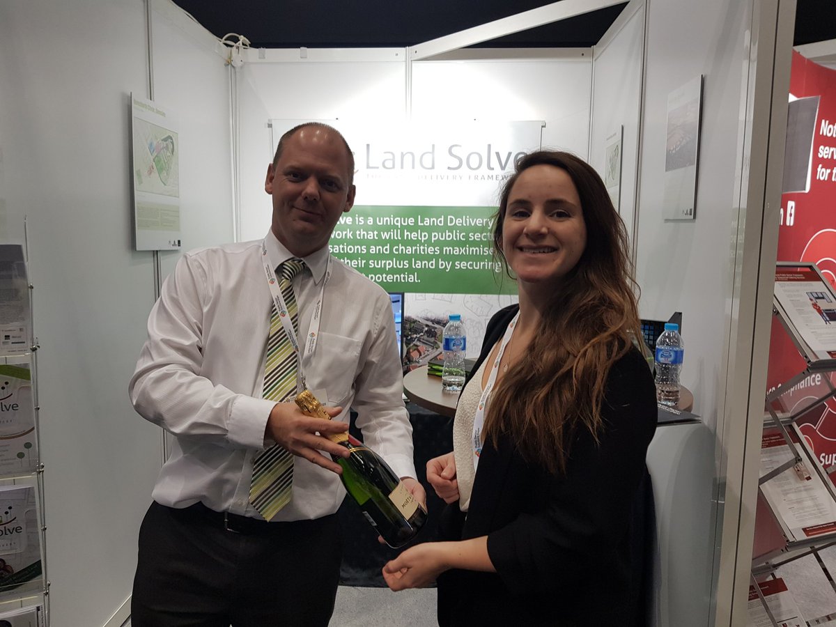 LandSolve_'s tweet photo. The winner of our champagne prize draw is Stephanie Jenkins from the #ChurchesConservationTrust. Congratulations! #framework #exhibition https://t.co/Lt2lgrGBEX