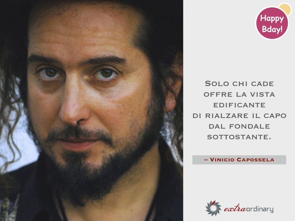 #ExtraordinaryBirthday #VinicioCapossela