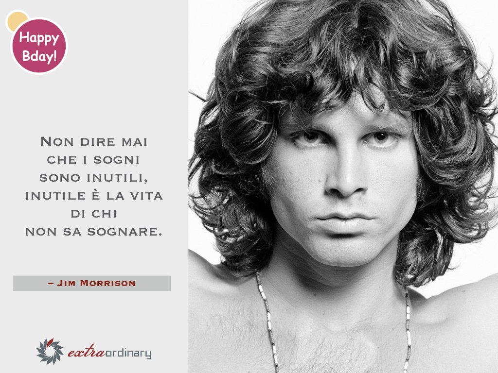 #ExtraordinaryBirthday #JimMorrison