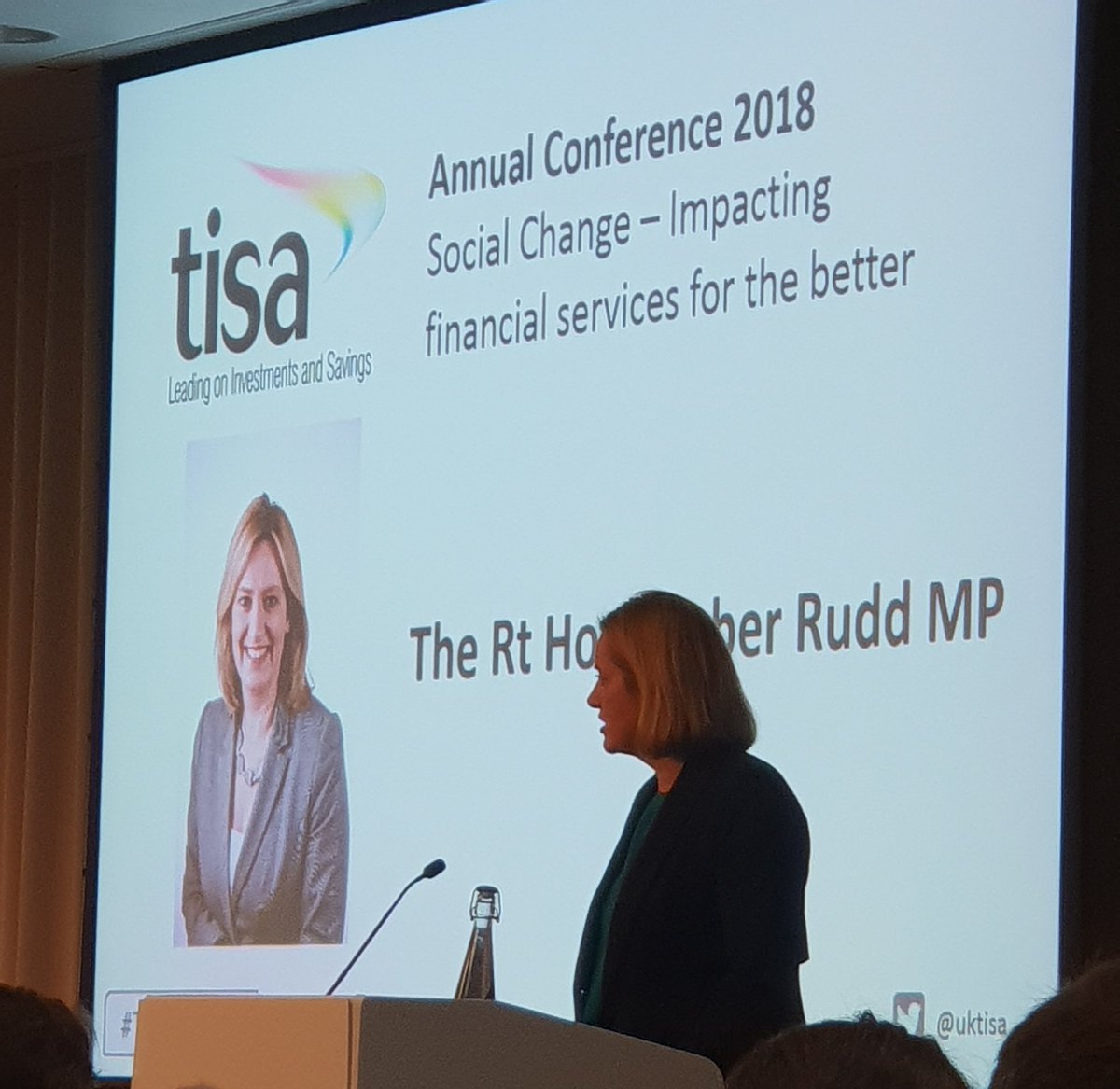 Inspiring speech by @AmberRuddHR  on Social change in Financial Services <a href="/uktisa/">TISA</a>