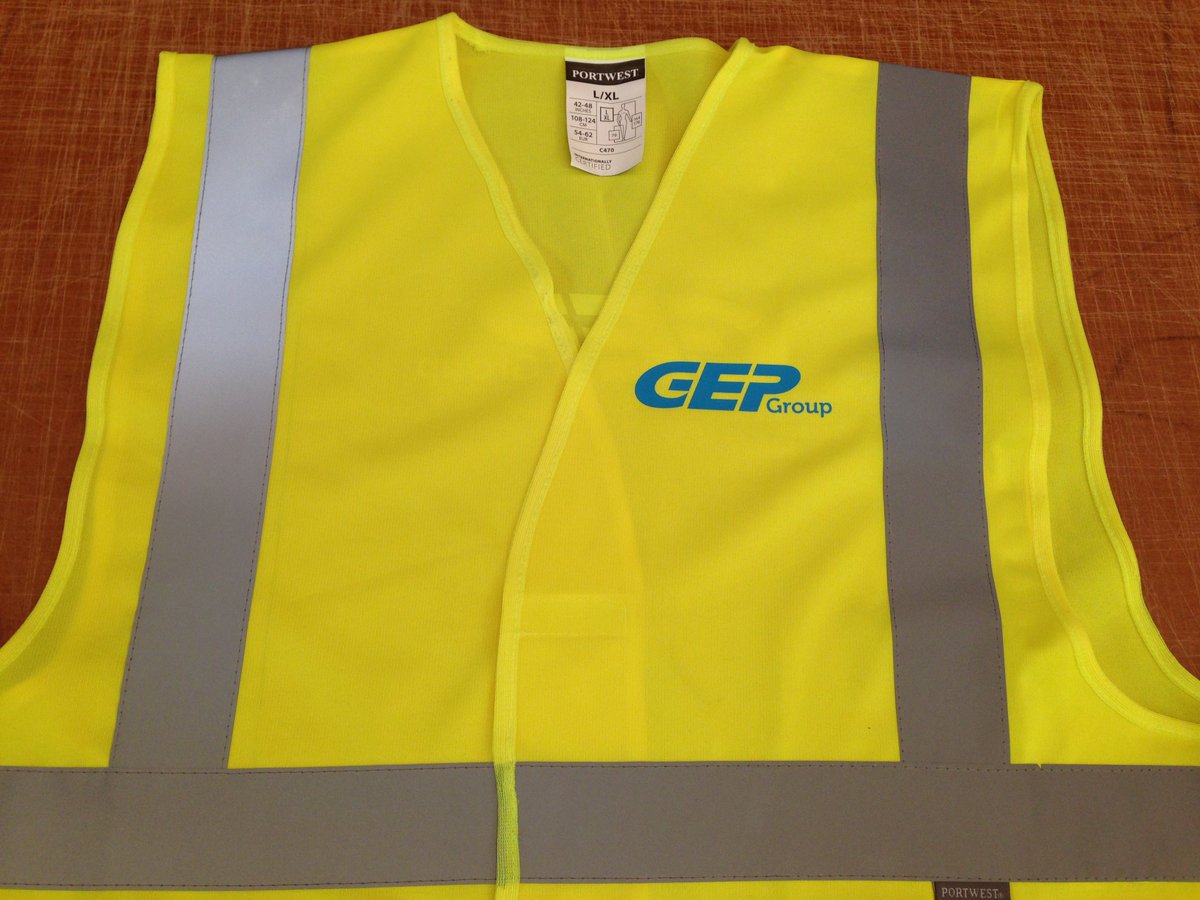 Printdot's tweet image. 25 logo hard hats completed for GEP Group. Did you know we also do customised hi-vis vests? #ppe #hivis #hardhat #design #print #vinyl #wolverhampton