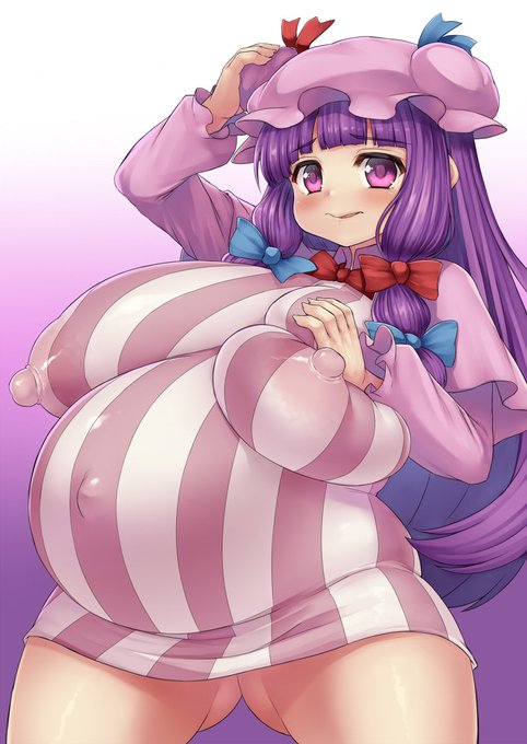 [R-18] お腹いっぱい食べたパチュリー #東方 #ボテ腹 #パチュリー・ノーレッジ https://t.co/3wF3MDCtKu 