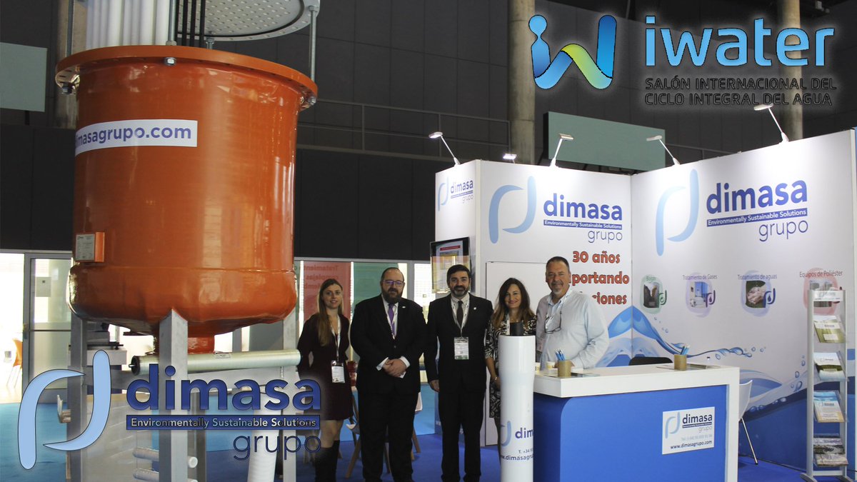 DimasaGrupo's tweet photo. Exitosa presencia de @DimasaGrupo en la feria @iwaterbarcelona. En este video podrás hacer un breve recorrido por la @Fira_Barcelona hasta llegar a nuestro stand https://t.co/6lFODVSVbB https://t.co/VSgW3AdFYF