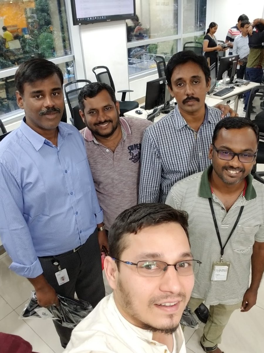 sheikp's tweet photo. It was a great event, very good platform to learn IT Security #VzhackDbox @VZIndia Finally end up with 5th place in scoreboard. #HACKIT
Thanks team Ranjith @DuraiNat @johndbritto1 @Mansuur_ahmed https://t.co/hN80de5nKf