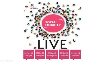 DrewMorrisMoJ's tweet photo. Fantastic inaugural @MoJGovUK Social Mobility Live 2018 event in #Glasgow.

Inspiring speakers, moving personal stories and positive challenge from a vibrant panel drawn from the public, private and third sectors. 
Next stop Liverpool on Thursday... https://t.co/lmBdRERzjw