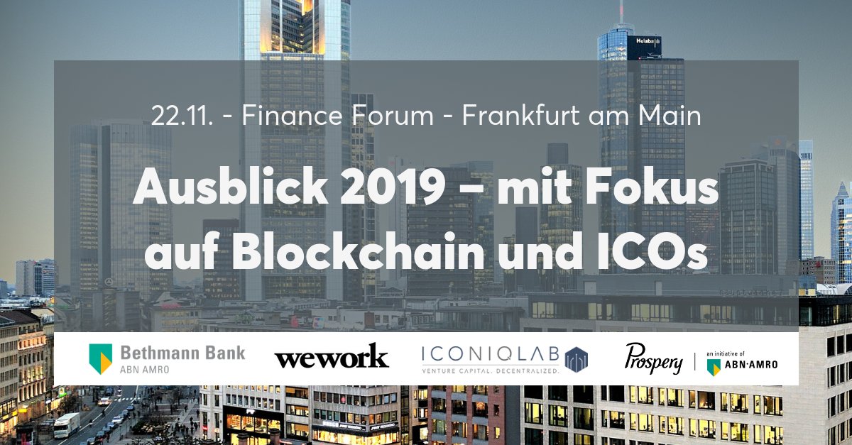 prosperyde's tweet photo. Jetzt die letzten Plätze sichern! Es gibt nur noch eine begrenzte Anzahl an Tickets für das Prospery Finance Forum am Donnerstag um 18 Uhr im Wework Goetheplatz in Frankfurt. (link) Mit dabei: Der CIO der Bethmann Bank und der CEO von @iconiqlab

https://t.co/xQZHjBqhyB

#fintech https://t.co/iNscMOKJDu