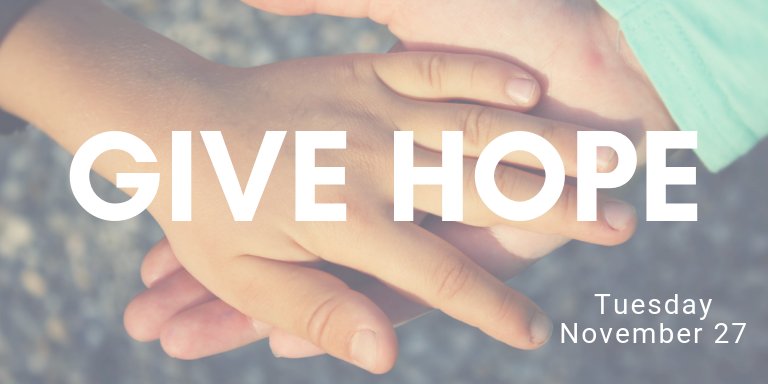 curejm's tweet photo. Next Tuesday is important. It's #GivingTuesday, a day for giving back to charities that contribute value to your life & the lives of loved ones. We'll need your support next Tuesday. Details coming soon, but get ready & spread the word! https://t.co/WyYUfY0JpM