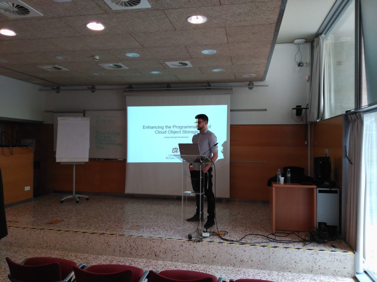 Congratulations to Josep Sampé who successfully defended his PhD thesis entitled "Enhancing the Programmability of Cloud Object Storages". Well done, Josep!