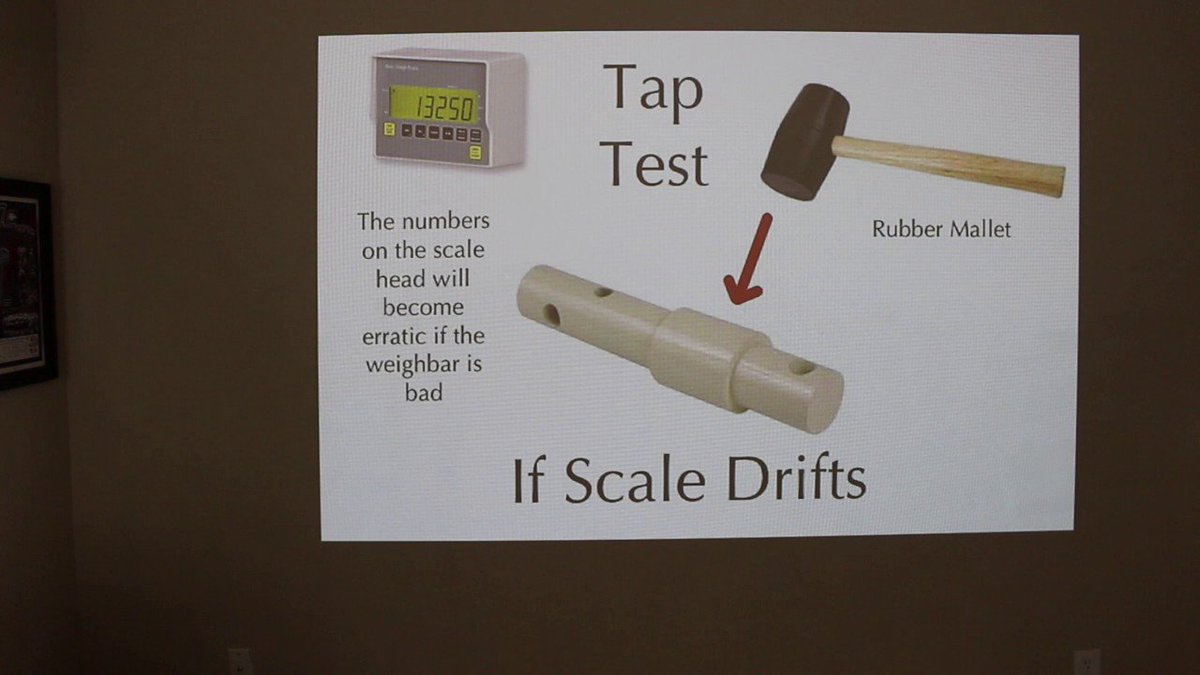 Check out these steps to make sure your scale is working properly before putting it away for the year!

Weigh bar testing. - modo.ly/2DC328W
