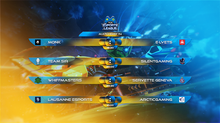 tcs_esports's tweet photo. This Week is offically the last week of #TheFirstSeason of the #TCSeSportsLeague 

That means only one more Matchday is left, before we start with Relegations and Playoffs next week! 

These are the Final Matchups on Matchday 1⃣4⃣ : https://t.co/jFhgYpkyJh