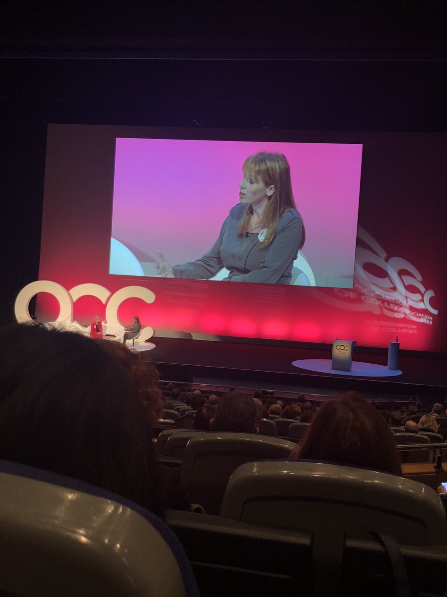 Hilltopfrog's tweet photo. #AoCConf. @AngelaRayner  We will end the GCSE maths and English resit condition of funding. Listening to students. Listening to colleges https://t.co/GBXbSqLfEO
