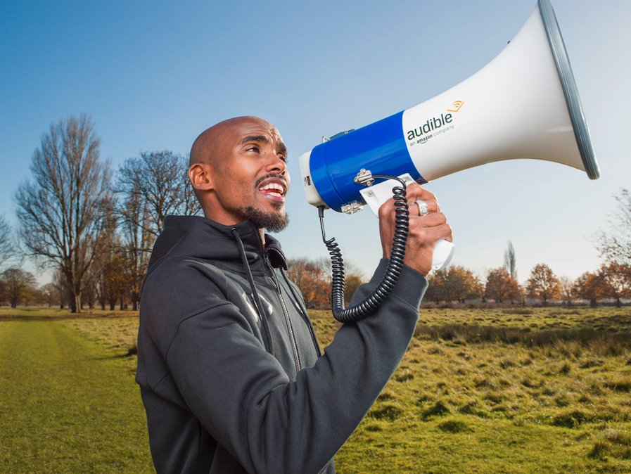 PrettyGreen's tweet image. .@Mo_Farah has just announced he will compete again in next year's #VirginMoneyLondonMarathon. #Throwback to last year’s marathon when we worked with the legend himself for #MoJoe, an 18-week marathon training diary, with @audibleuk