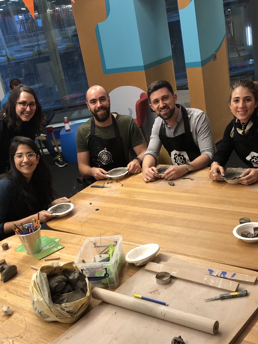 giaventi's tweet photo. Nothing like a good ceramics class with the team to escape from work for a while😌 #staycreative https://t.co/Vo9srCPQQO
