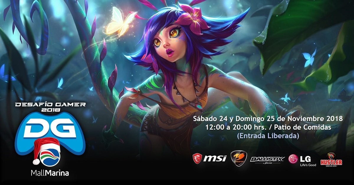 TechnoGamesCL's tweet photo. ¿Conocieron a Neeko, el nuevo campeón de @lollatam? En el Desafío Gamer Navidad en @marinaarauco este sábado 24 y domingo 25 de noviembre podrás enfrentarte en emocionantes partidas 1v1 de Lol 

¡No te lo pierdas! 🎮 https://t.co/OKSCdXlaj1
