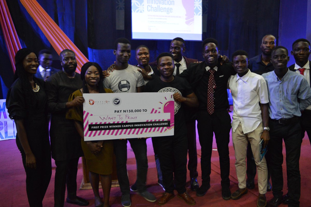 P_Incubator's tweet photo. And the winner of the Campus Innovation Challenge is wantoprint, an on-demand online print solution. They go home with ₦150,000 to continue building their solution (just like the other winners) #CIChallenge #CICOAU18 #CSCON18 https://t.co/kldzOhgtbo